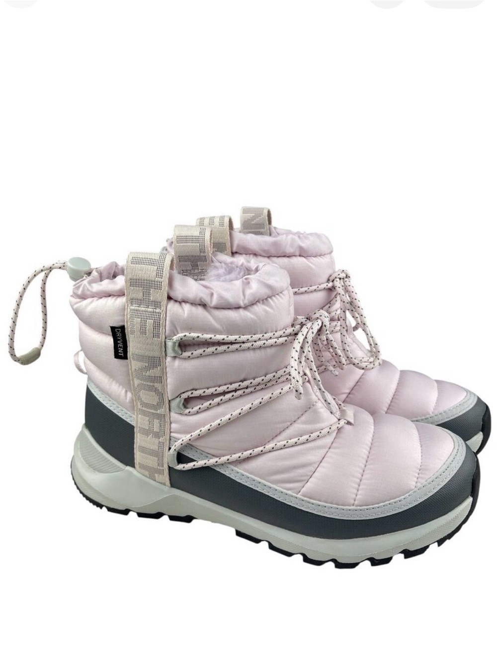 The North Face ThermoBall Women’s Boots Size 9 Pink DryVent Faux Fur Winter